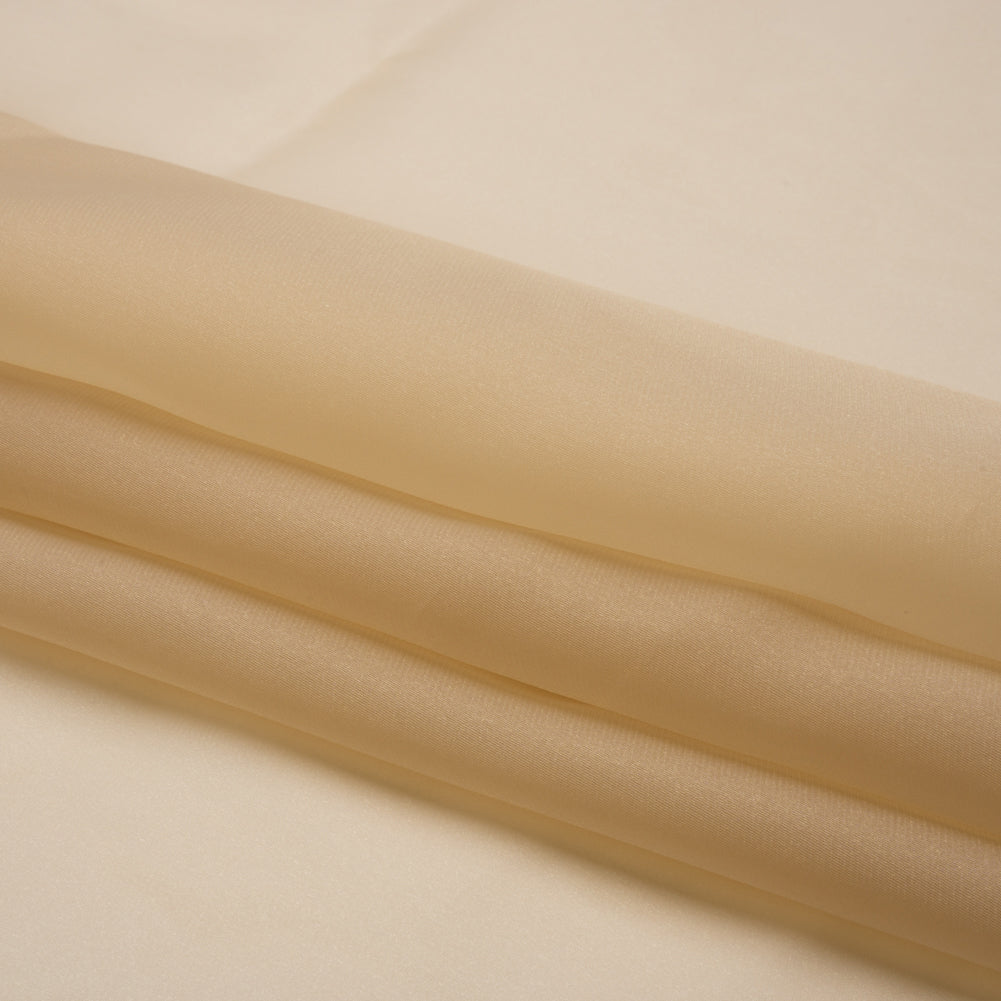 Satin-Faced Polyester Organza - Cashmere - Ardea Collection by Mood