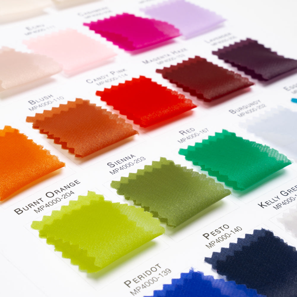 Color Card - Ardea Satin-Faced Organza Collection - 8.5" x 11", 3-Hole - Folded