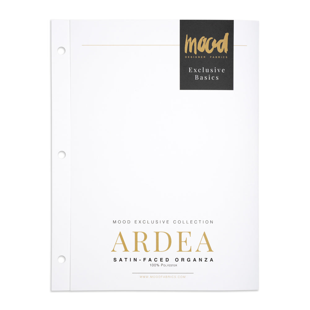 Color Card - Ardea Satin-Faced Organza Collection - 8.5" x 11", 3-Hole - Detail