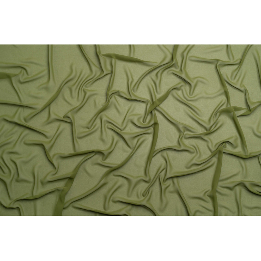 Polyester High-Multi Chiffon - Pesto Green - Netta Collection by Mood - Full