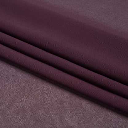 Polyester High-Multi Chiffon - Eggplant - Netta Collection by Mood Folded