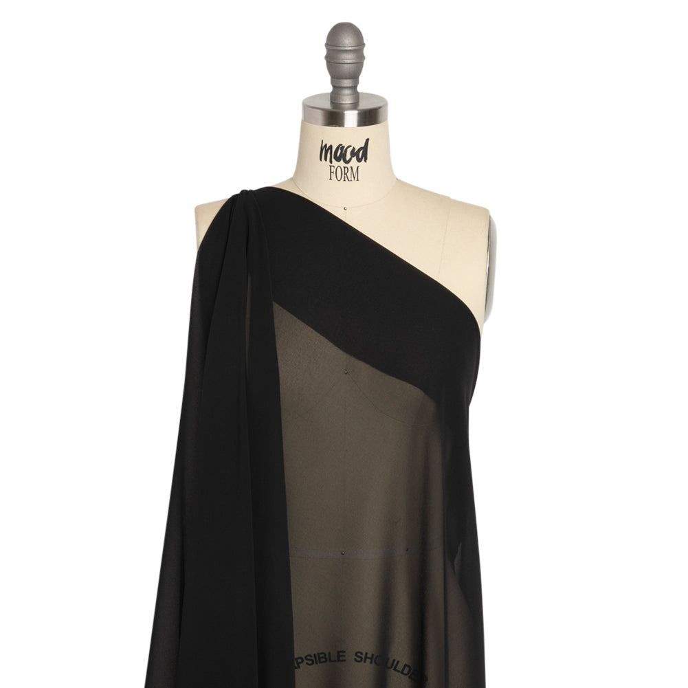 Polyester High-Multi Chiffon - Black - Netta Collection by Mood
