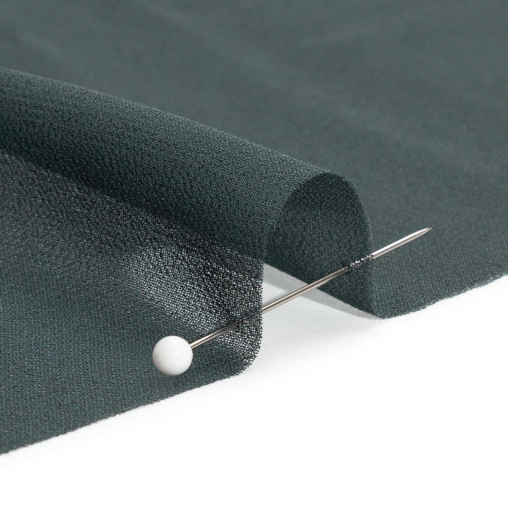 Polyester High-Multi Chiffon - Charcoal Gray - Netta Collection by Mood - Detail