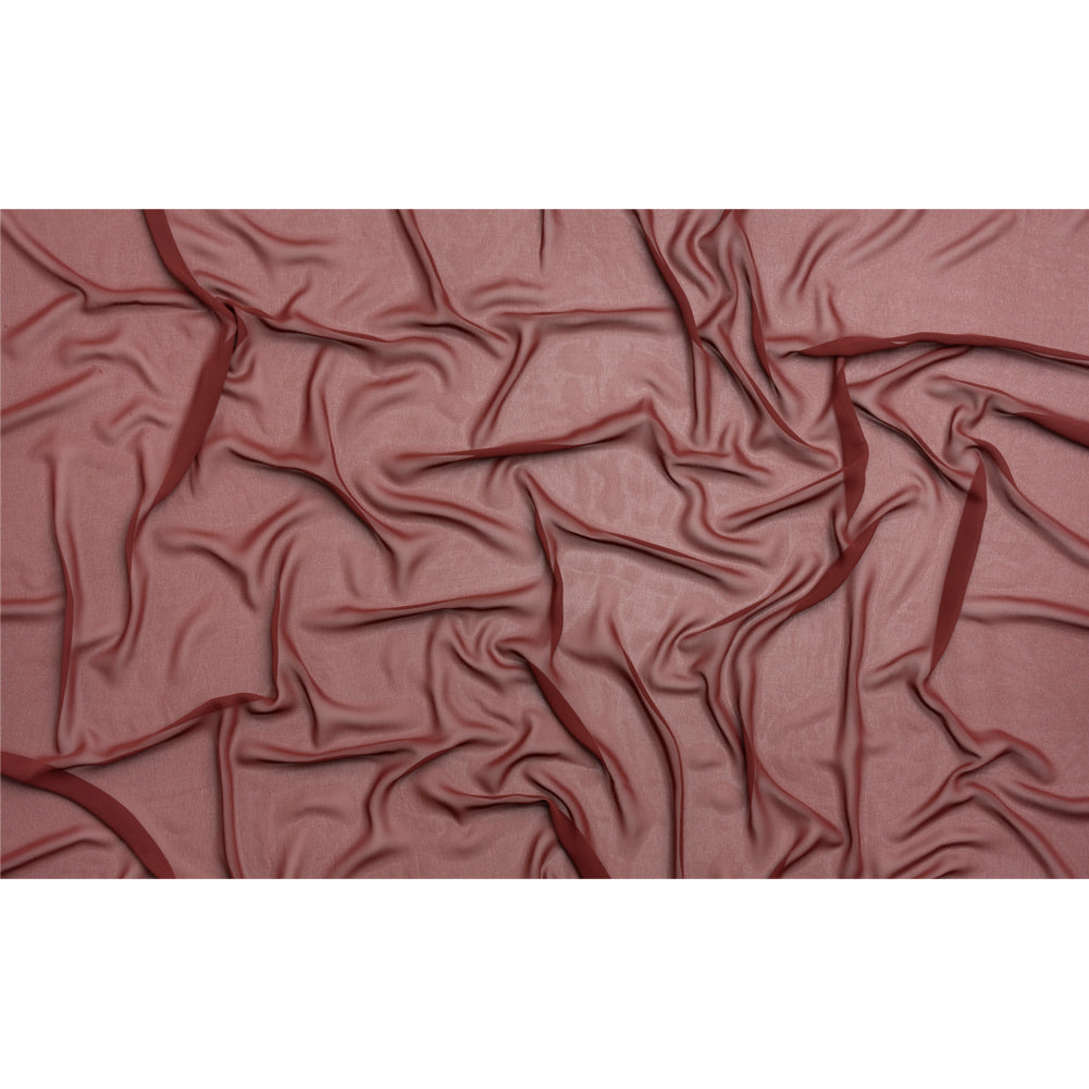 Polyester High-Multi Chiffon - Burgundy - Netta Collection by Mood