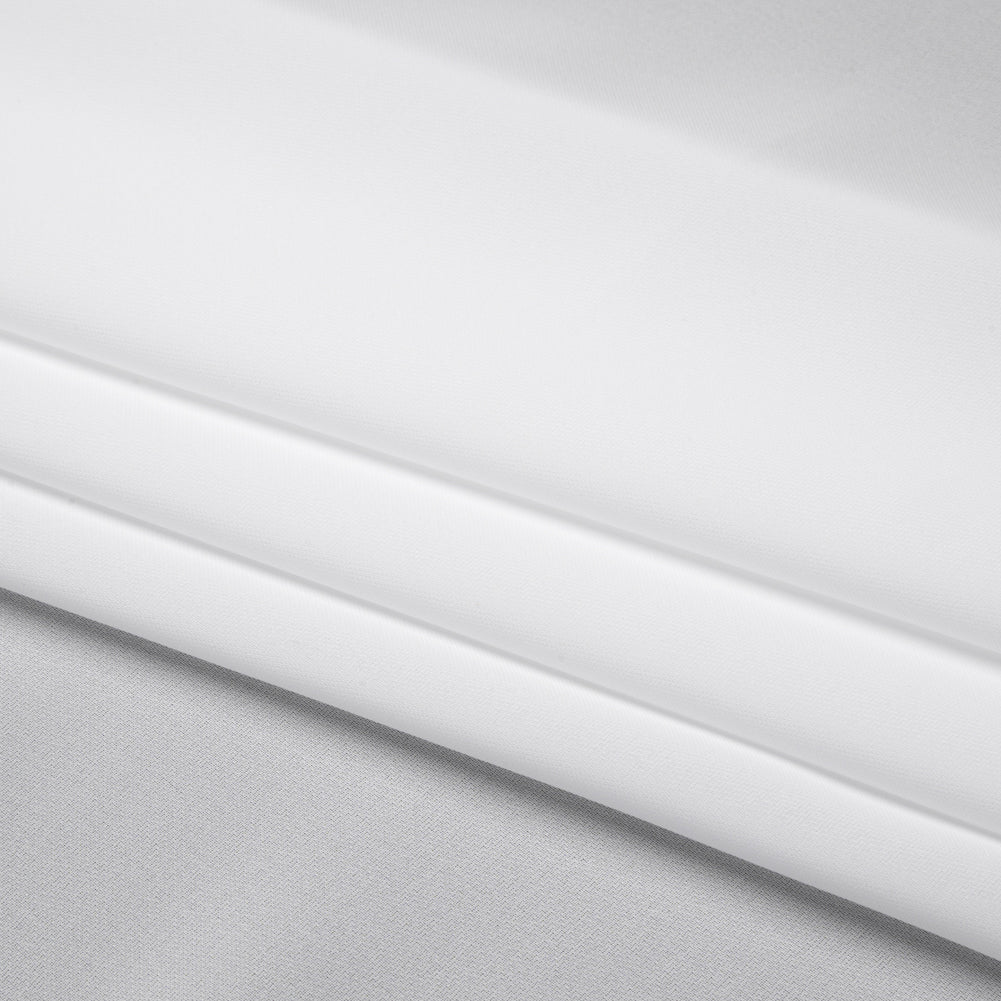 Polyester Double Georgette - Bright White - Mimosa Collection by Mood