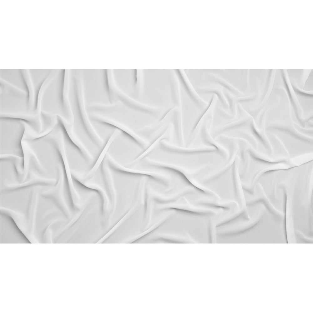 Polyester Double Georgette - Bright White - Mimosa Collection by Mood
