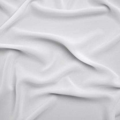 Polyester Double Georgette - Bright White - Mimosa Collection by Mood