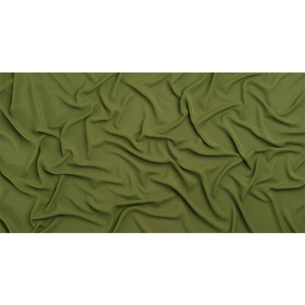 Polyester Double Georgette - Pesto Green - Mimosa Collection by Mood