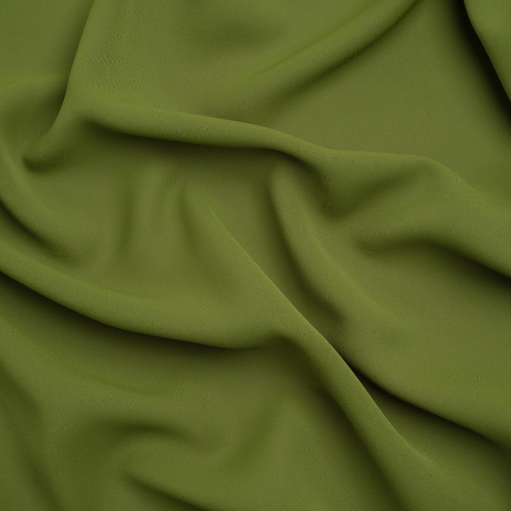 Polyester Double Georgette - Pesto Green - Mimosa Collection by Mood