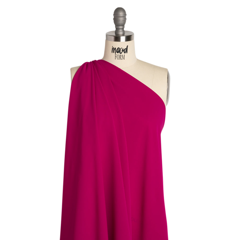 Polyester Double Georgette - Magenta Haze - Mimosa Collection by Mood