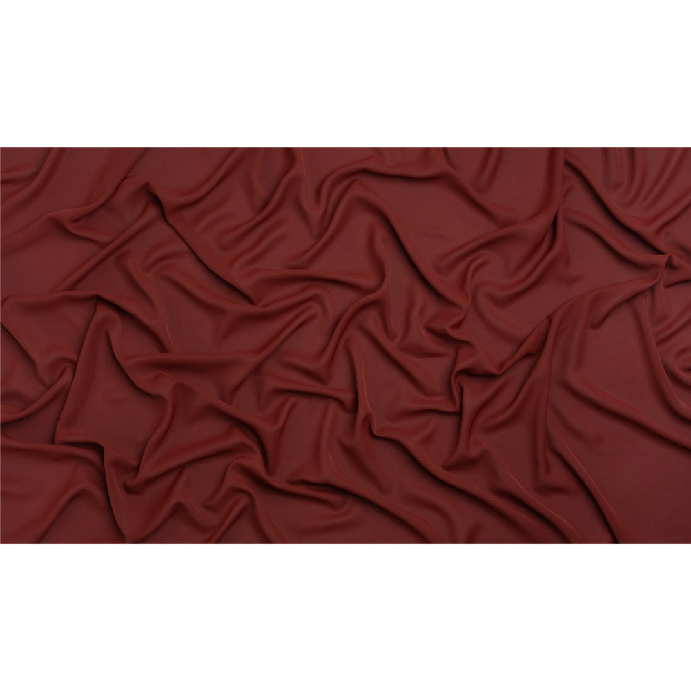 Polyester Double Georgette - Burgundy - Mimosa Collection by Mood