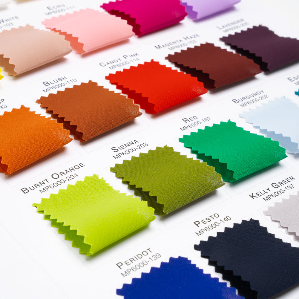 Color Card - Mimosa Double Georgette Collection - 8.5" x 11", 3-Hole - Folded