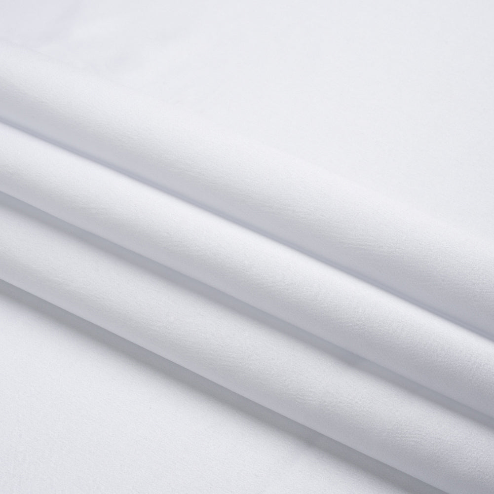 Premium Polyester Satin - Bright White - Gavia Collection by Mood