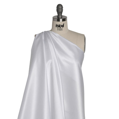 Premium Polyester Satin - Bright White - Gavia Collection by Mood
