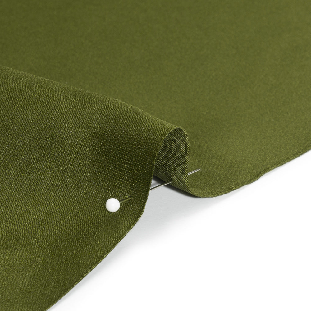Premium Polyester Satin - Pesto Green - Gavia Collection by Mood