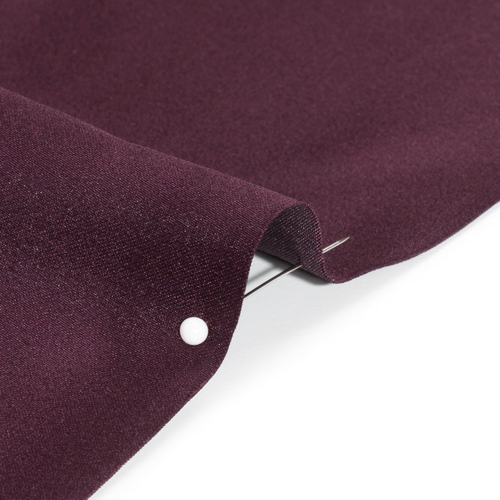 Premium Polyester Satin - Eggplant - Gavia Collection by Mood