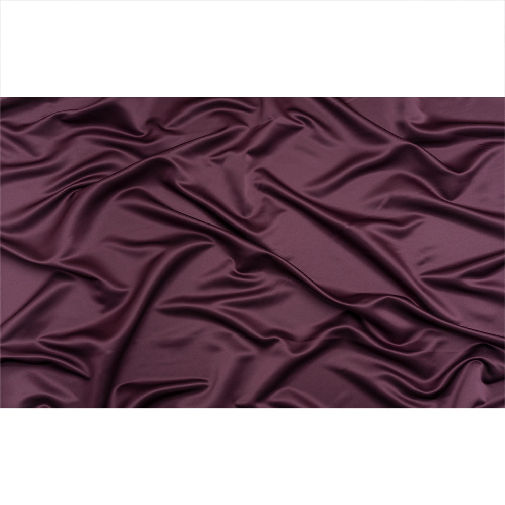 Premium Polyester Satin - Eggplant - Gavia Collection by Mood