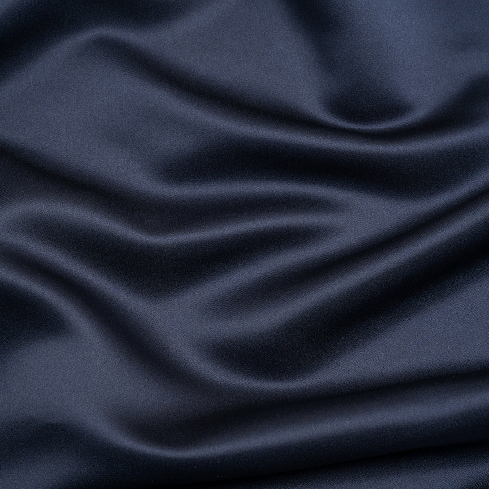 Premium Polyester Satin - Navy - Gavia Collection by Mood