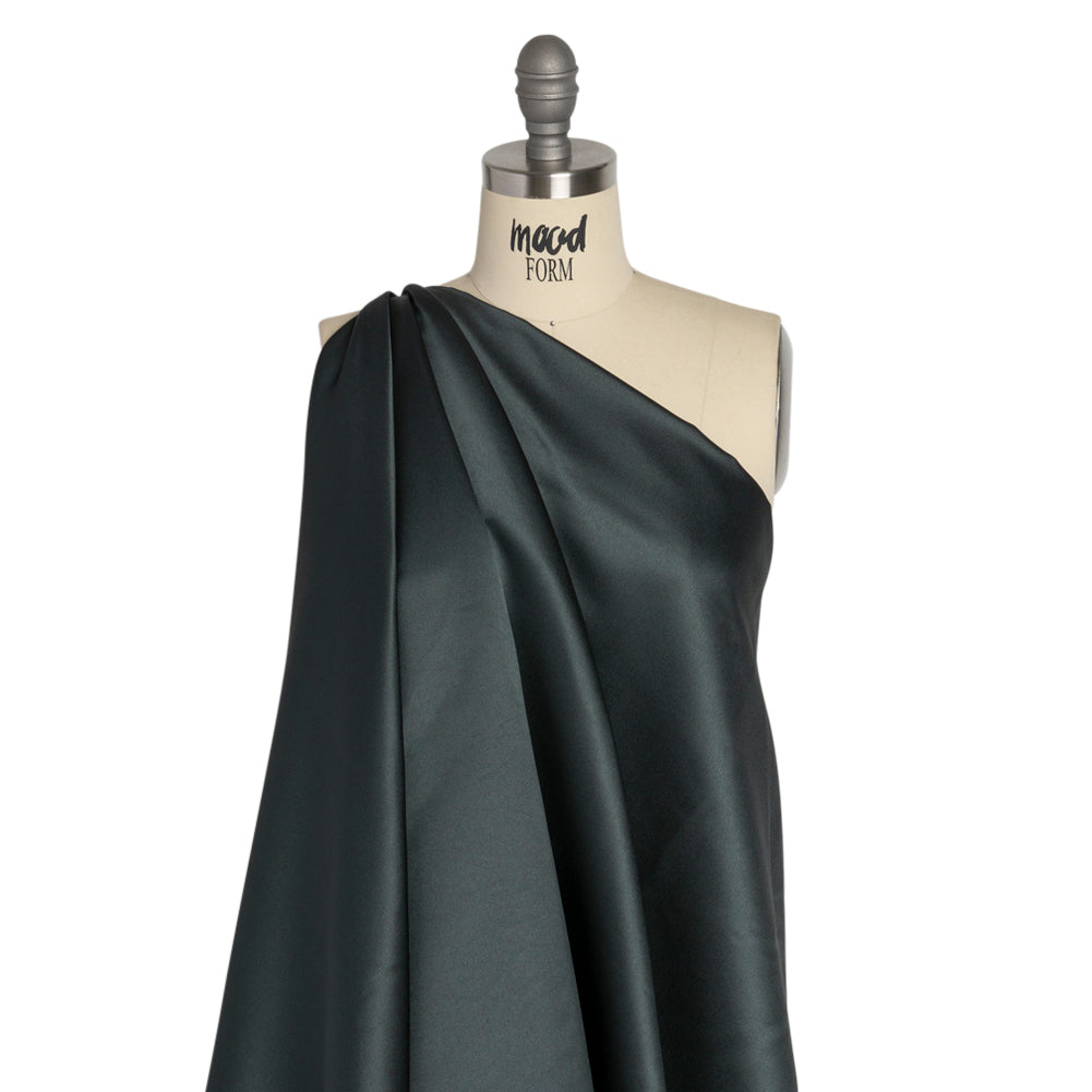 Premium Polyester Satin - Charcoal Gray - Gavia Collection by Mood