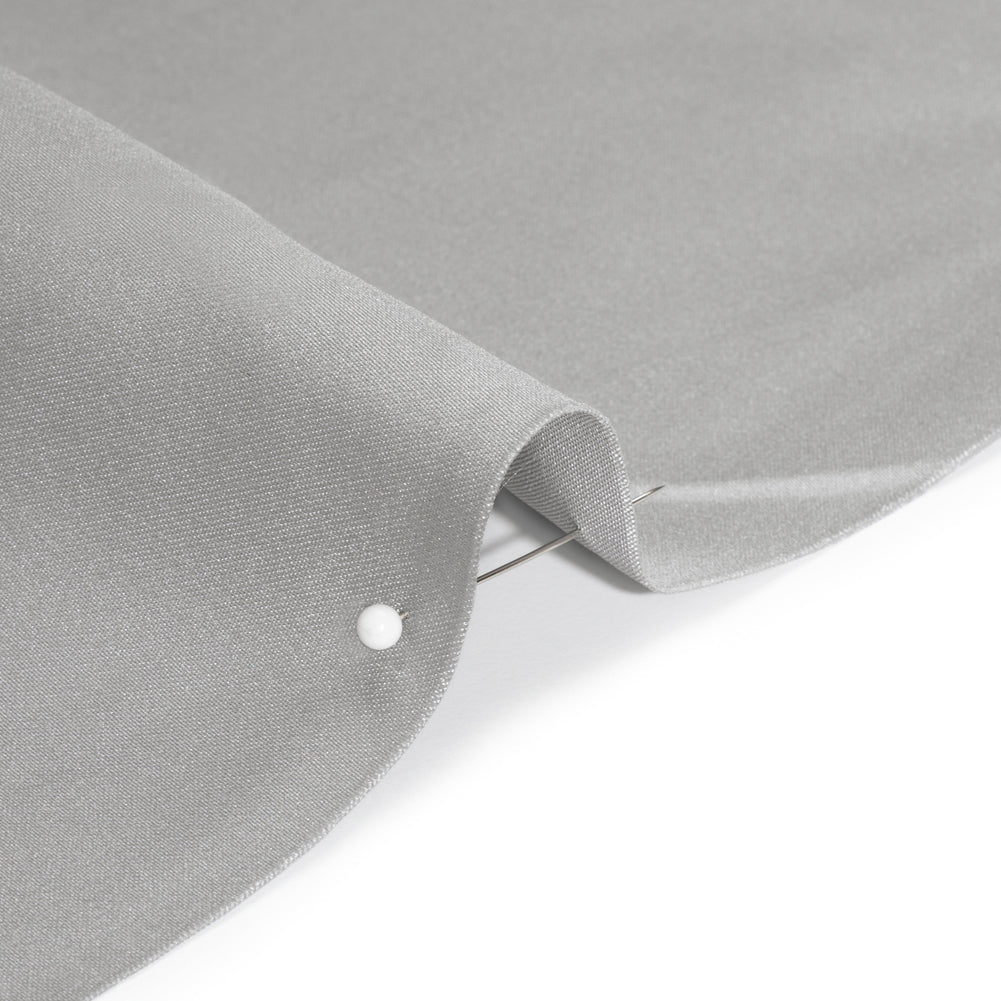 Premium Polyester Satin - Silver - Gavia Collection by Mood