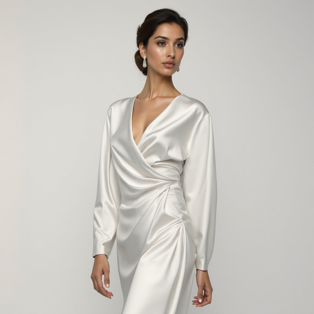 Polyester Satin - Antique White - Anas Collection by Mood