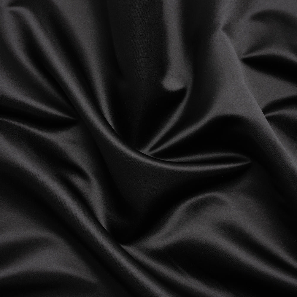 Polyester Satin - Black - Anas Collection by Mood