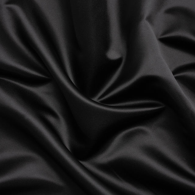 Polyester Satin - Black - Anas Collection by Mood