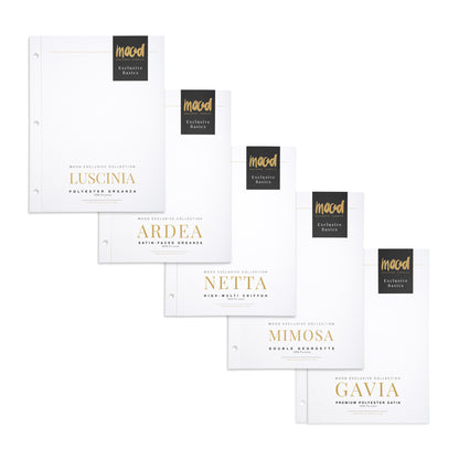 Color Card 5 Collection Bundle - Exclusive Basics Collections (Luscinia, Ardea, Netta, Mimosa and Gavia) - 8.5" x 11", 3-Hole