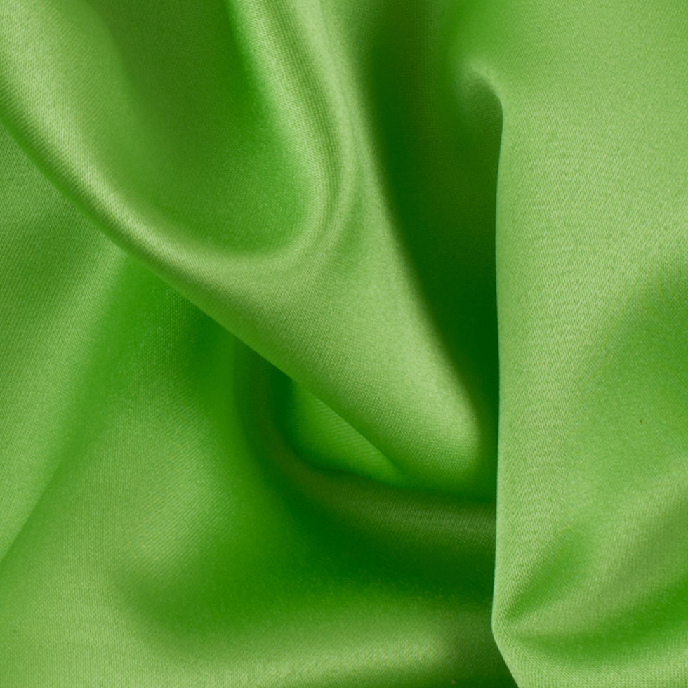 Polyester Satin - Apple Green - Reverie Collection Detail
