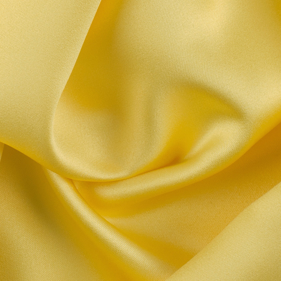 Polyester Satin - Baja Maize Yellow - Reverie Collection Detail