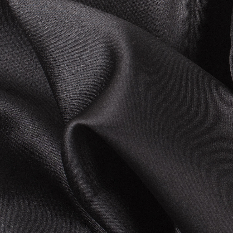 Polyester Satin - Ultra Black - Reverie Collection
