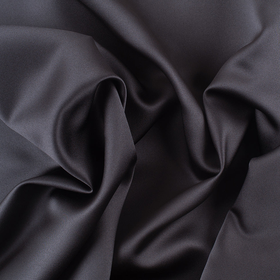 Polyester Satin - Charcoal Gray - Reverie Collection