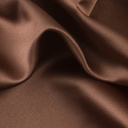 Polyester Satin - Driftwood Brown - Reverie Collection Detail