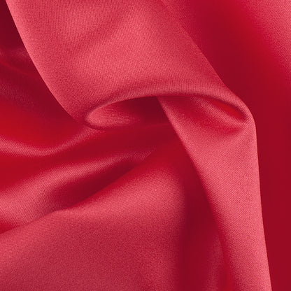 Polyester Satin - Flaming Coral - Reverie Collection Detail