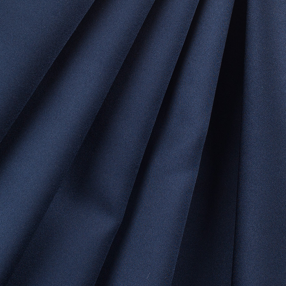 Polyester Satin - Midnight Navy - Reverie Collection Folded