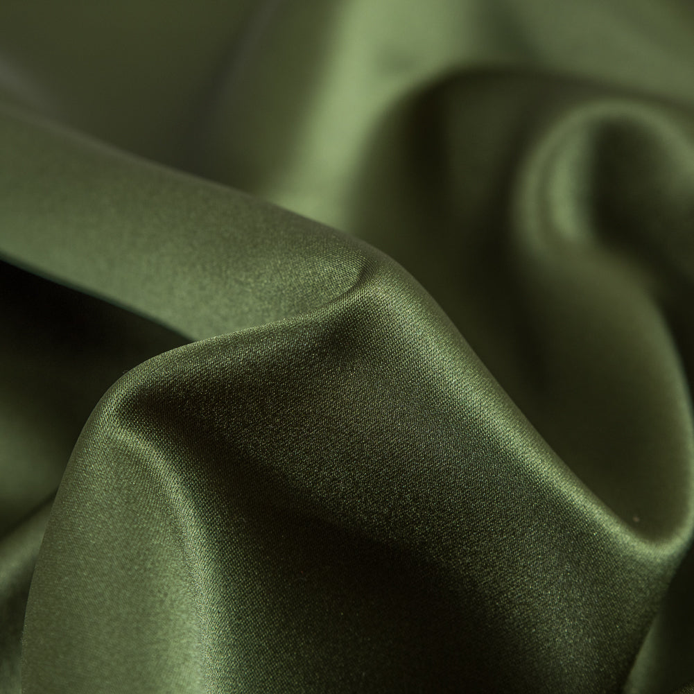 Polyester Satin - Moss Green - Reverie Collection