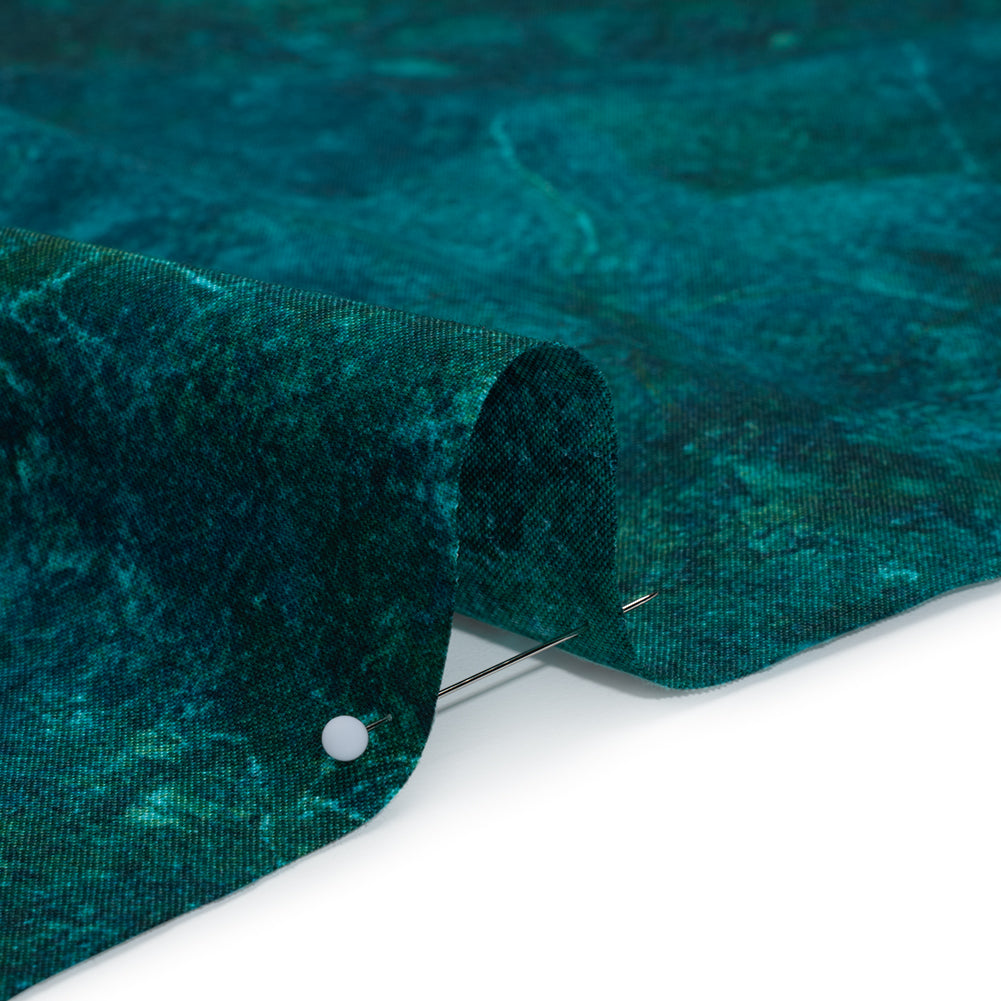 Stonehenge Quilting Cotton by Northcott - Peacock Sienna Marble Abstract - Gradations II Collection