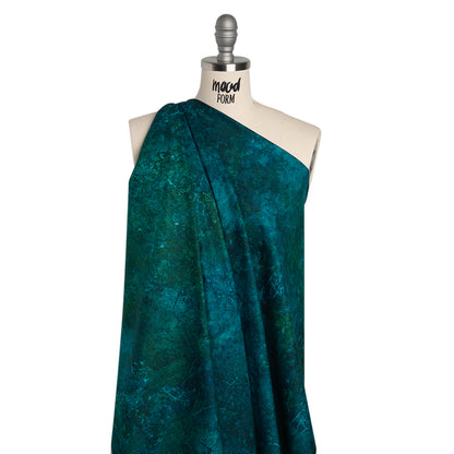 Stonehenge Quilting Cotton by Northcott - Peacock Sienna Marble Abstract - Gradations II Collection