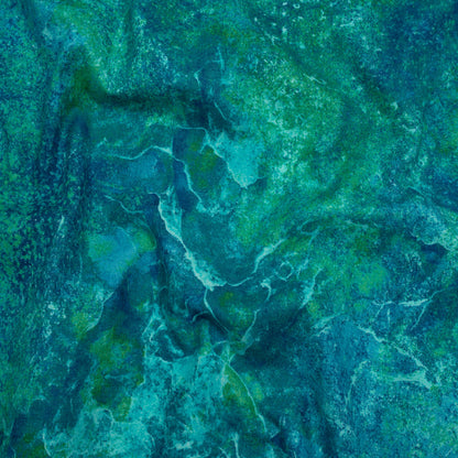 Stonehenge Quilting Cotton by Northcott - Peacock Quartz Abstract - Gradations II Collection