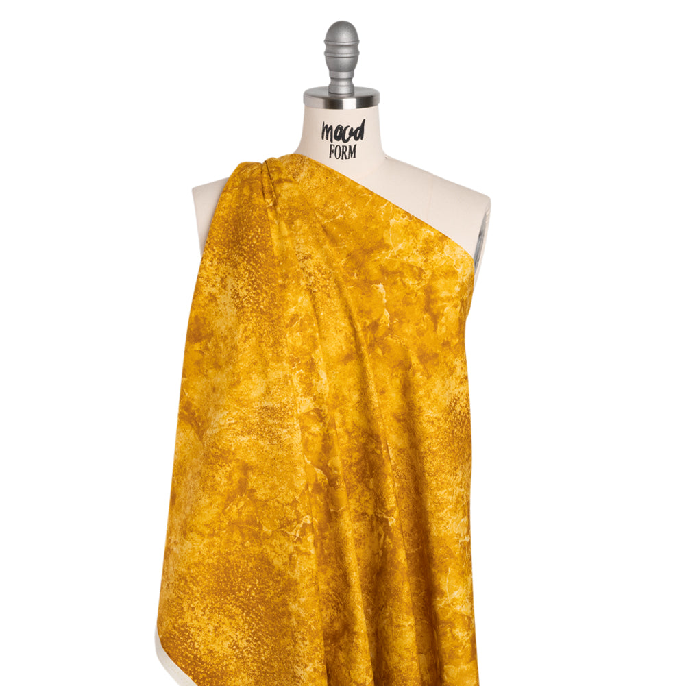 Stonehenge Quilting Cotton by Northcott - Mustard Abstract Texture - Basics Collection - Drape