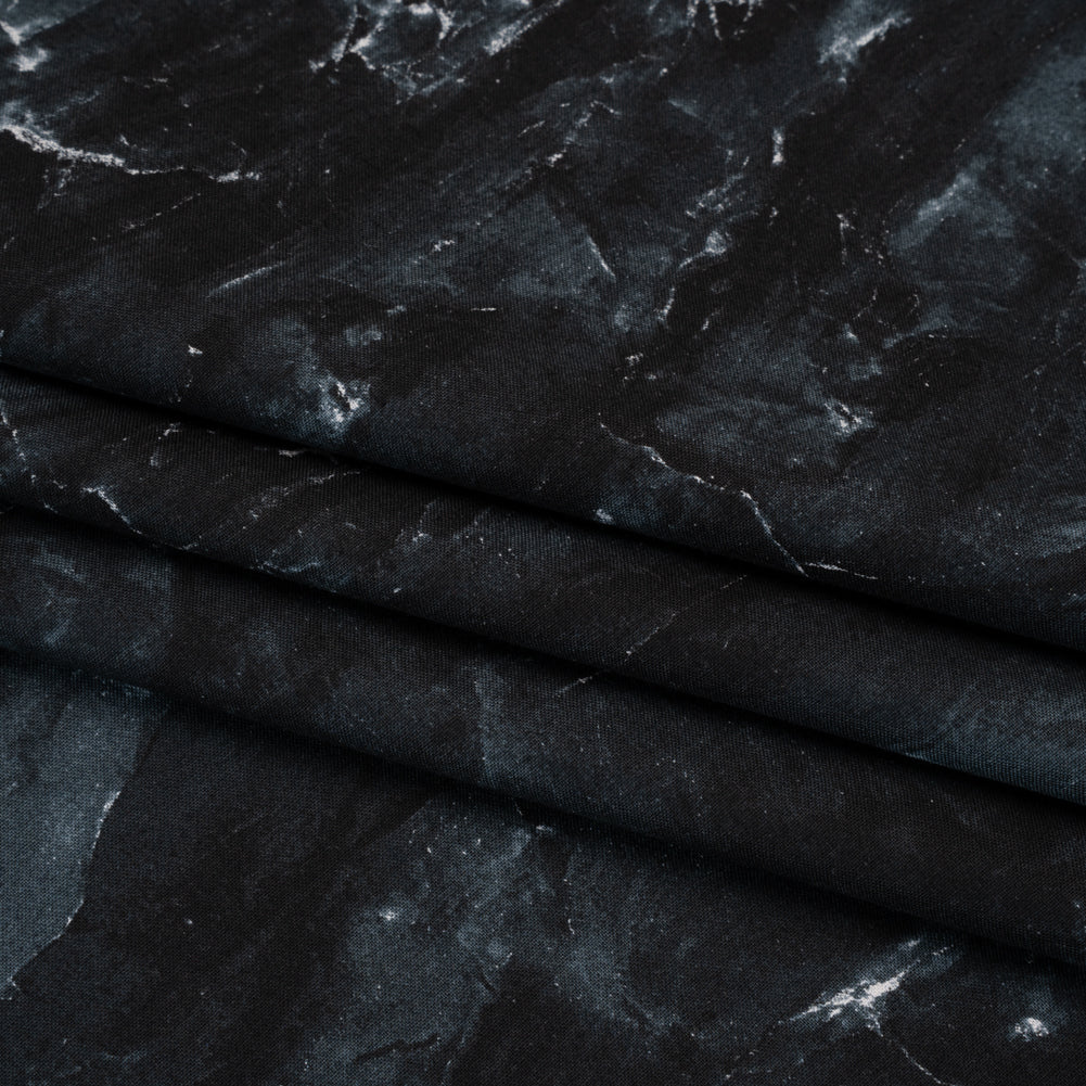 Stonehenge Quilting Cotton by Northcott - Cool Gray Marble 10 Abstract Stone - Surfaces Collection - Folded