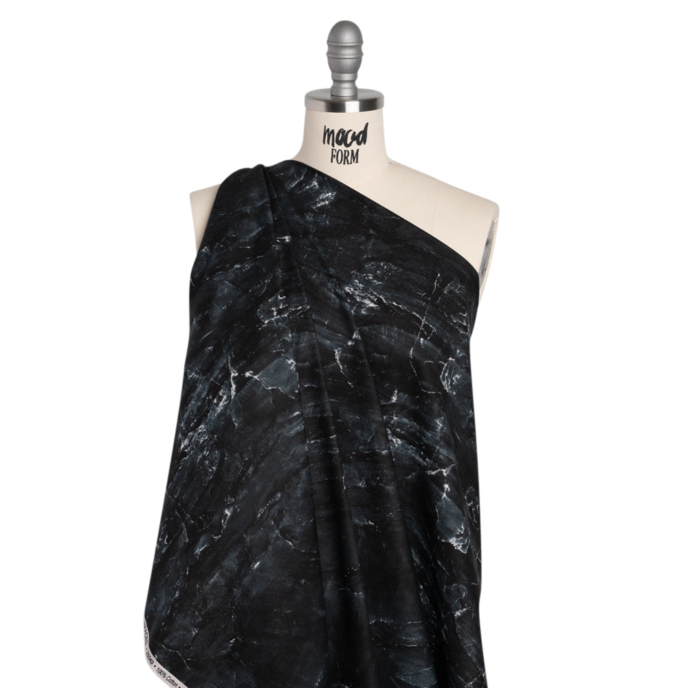 Stonehenge Quilting Cotton by Northcott - Cool Gray Marble 10 Abstract Stone - Surfaces Collection - Drape