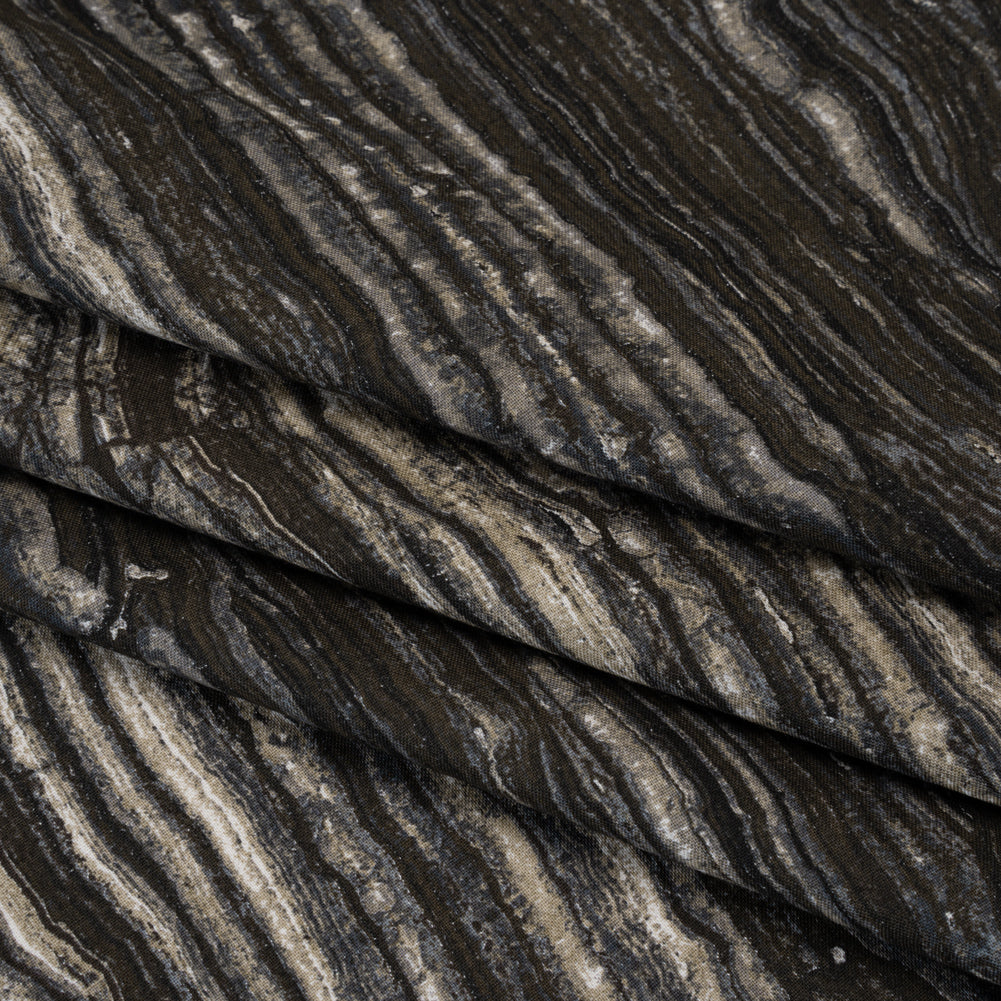Stonehenge Quilting Cotton by Northcott - Warm Gray Marble 11 Stone Layers - Surfaces Collection - Folded