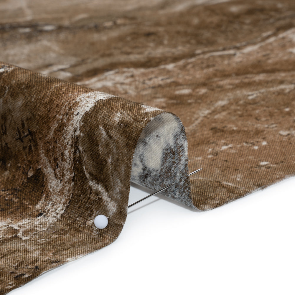 Stonehenge Quilting Cotton by Northcott - Brown Marble 12 Earth Textures - Surfaces Collection - Detail