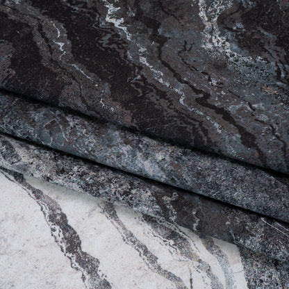 Stonehenge Quilting Cotton by Northcott - Graphite Swirling Lines Gradient - Ombre II Collection