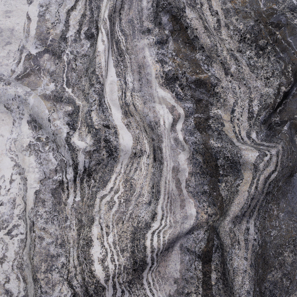 Stonehenge Wide Backing Quilting Cotton by Northcott - Graphite Swirling Lines Gradient, 108" Width - Ombre Wide Backing II Collection