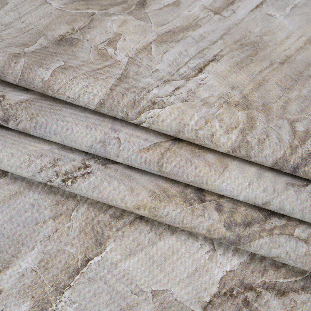 Stonehenge Wide Backing Quilting Cotton by Northcott - Brown Marble 10 Abstract Stone, 108" Width - Surfaces Wide Backing Collection - Folded