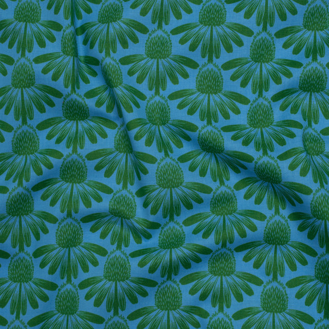Printed Quilting Cotton by Anna Maria Textiles for Northcott - Pool Coneflower Floral - Indelible Collection