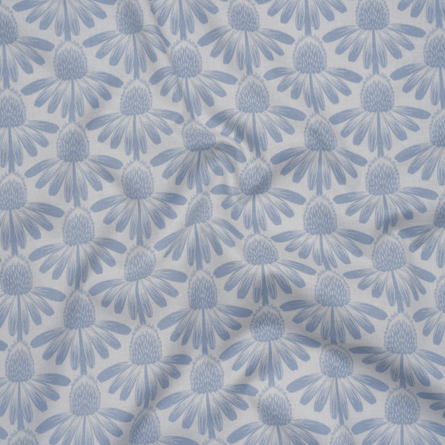 Printed Quilting Cotton by Anna Maria Textiles for Northcott - Sky Coneflower Floral - Indelible Collection