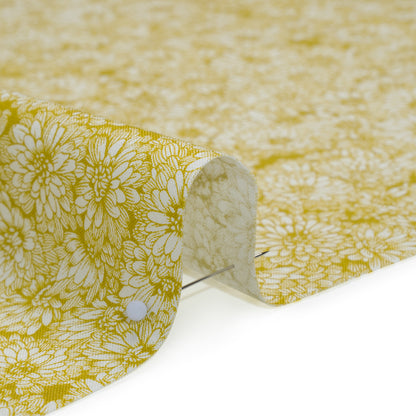 Printed Quilting Cotton by Anna Maria Textiles for Northcott - Golden Mums Floral - Indelible Collection